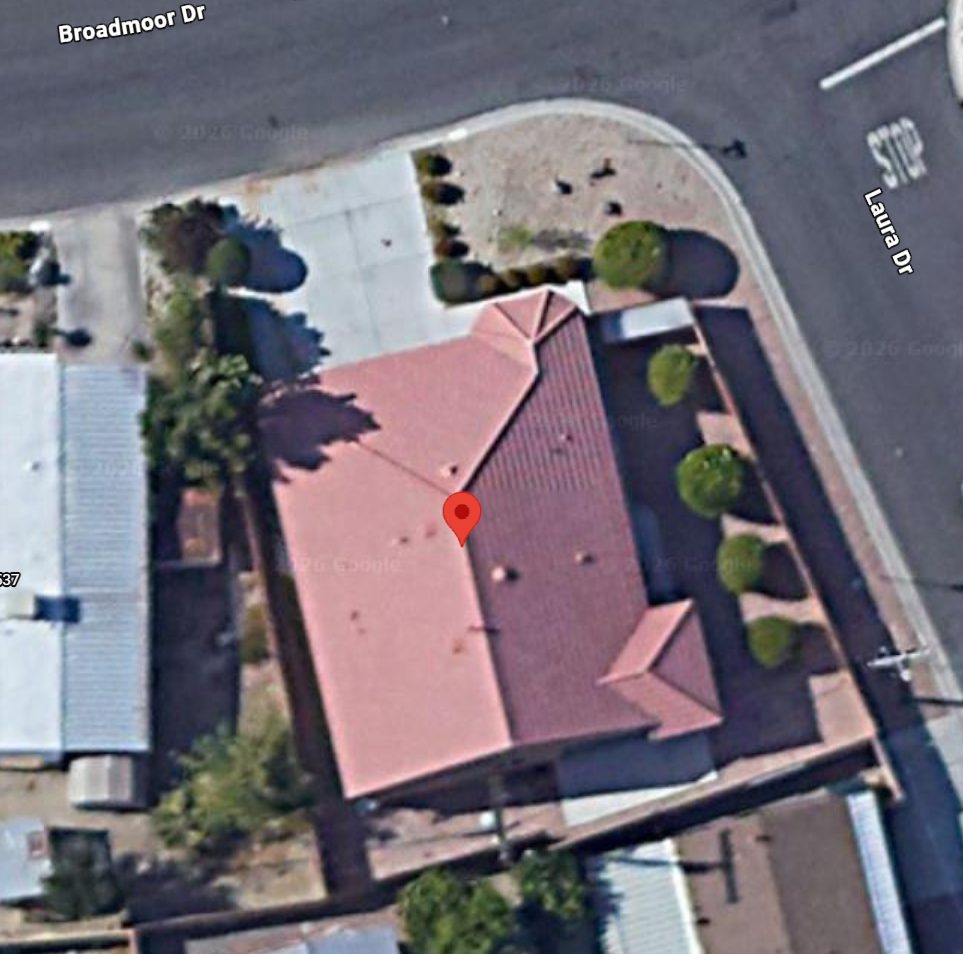 Neighborhood map of Tri Palms Estates showing the location of 73549 Broadmoor Drive
